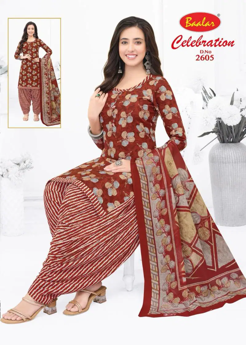 Baalar Celebration Vol 26 Fancy Cotton Printed Dress Material Wholesale Online