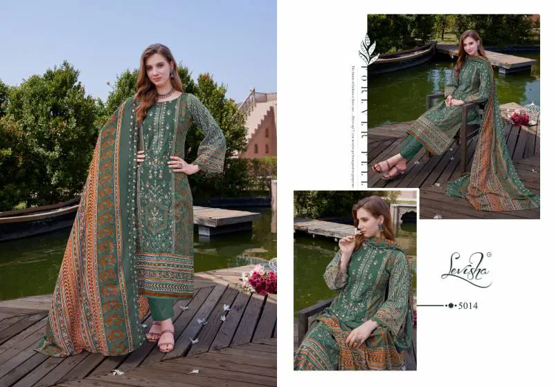 Madhubala 5 By Levisha Cambric Lawn Cotton Dress Material Orders In India