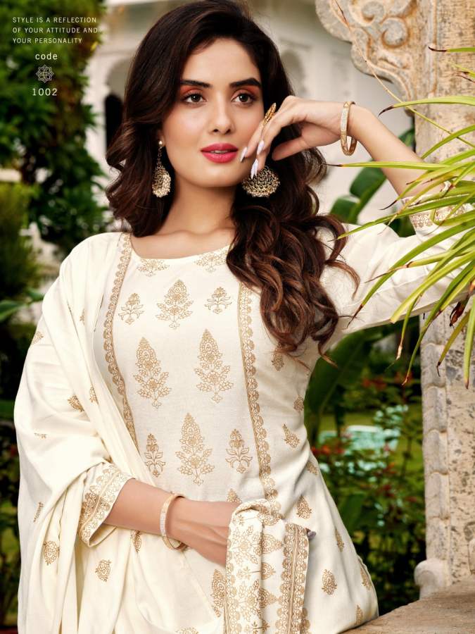 Banwery Parishi Latest Festival Wear Rayon Printed Designer Ready Made Suit Collection
