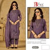 Bilqis B 221 A To D Crunchy Embroidery Wholesale Pakistani Salwar Suits In India
