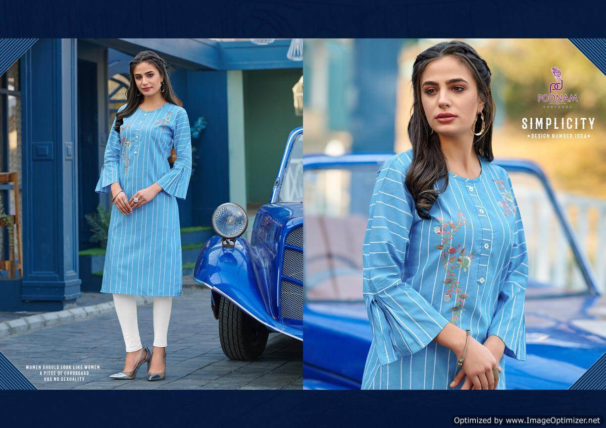 Latest Collection Of Designer Kurtis With Embroidery Work 