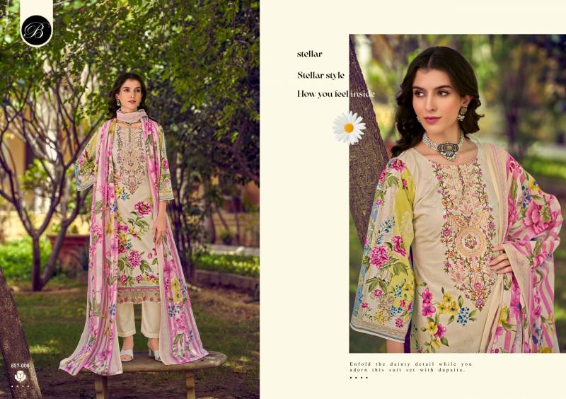 Yasmin By Belliza Cotton Digital Printed Dress Material Wholesale In India