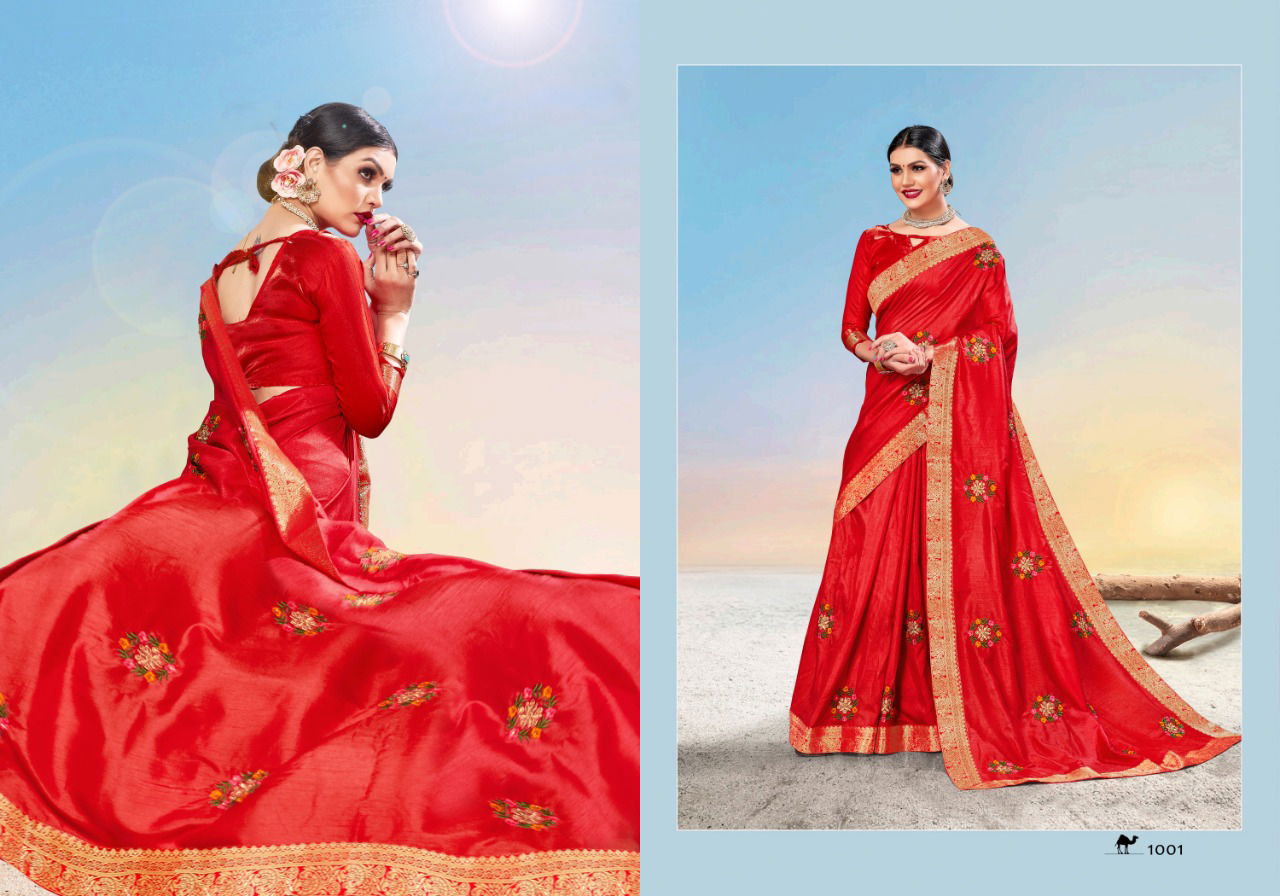 Ronisha Magical Exclusive Designer Festive Wear Vichitra Silk Sarees Collection
