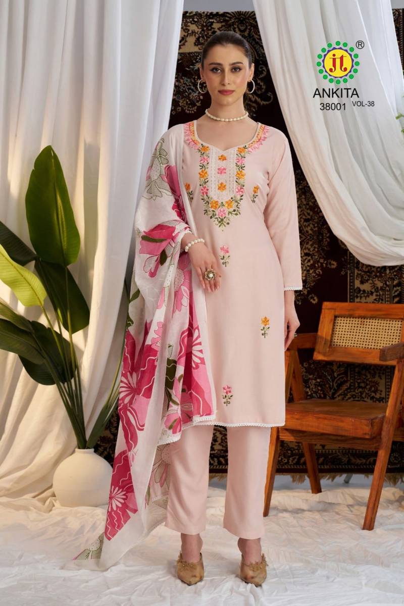 Ankita Vol 38 By Jt Rayon Printed Dress Material Best Wholesale Shop In Surat