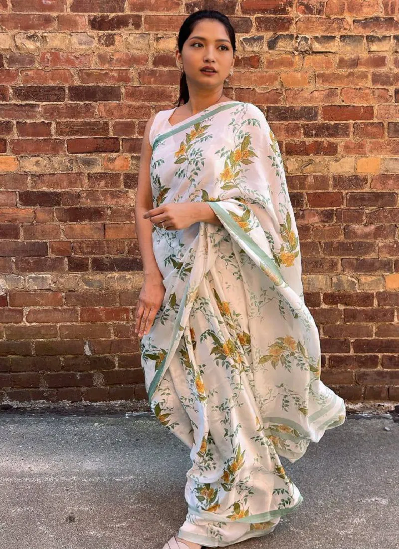 Sf Sizzler 4 Party Wear Satin Digital Printed Saree Wholesale Price In Surat