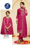 Heer By Vitara Maslin Jacquard Handwork Readymade Suits Wholesale Suppliers In India