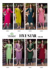 Five Star Vol 1 By Vaniska Vatican Silk Embroidery Kurtis Suppliers In India