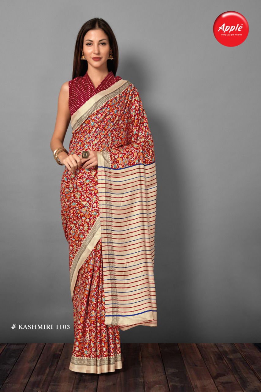 APPLE KASHMIRI VOL-11 Latest Collection Of Regular Wear Fancy Pashmina Silk saree