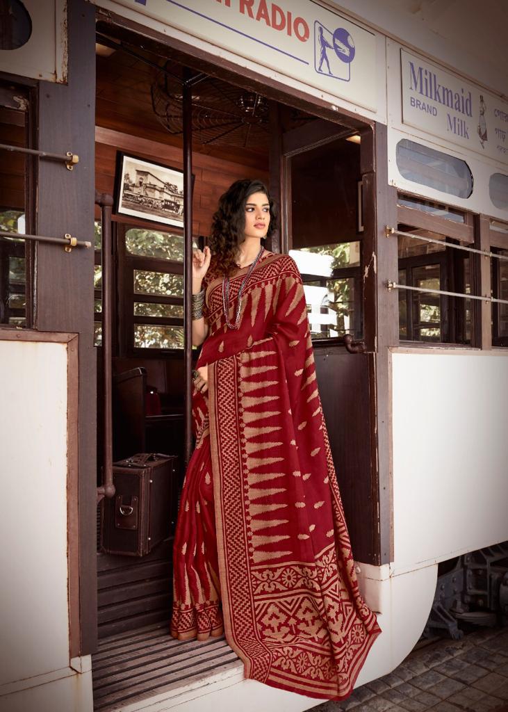 Lt Moksha Latest Fancy Designer Festive Wear Heavy Stylish Linen Braso Silk Saree Collection
