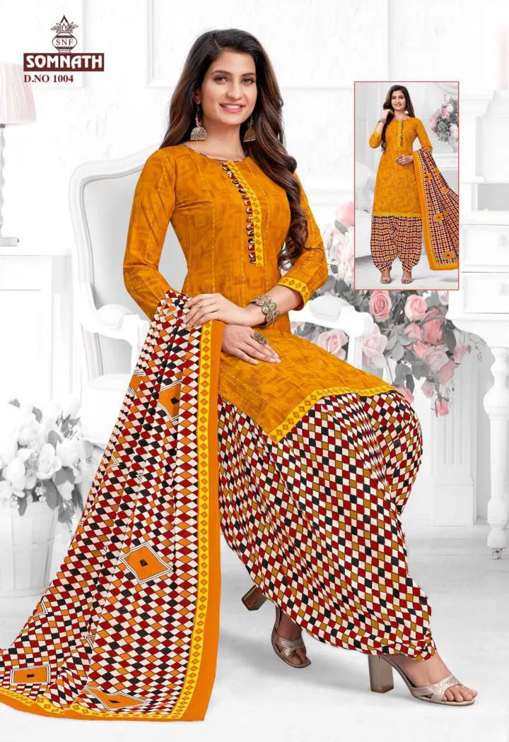 Somnath Sangini 1 Regular Wear Cotton Printed Readymade Dress Collection
