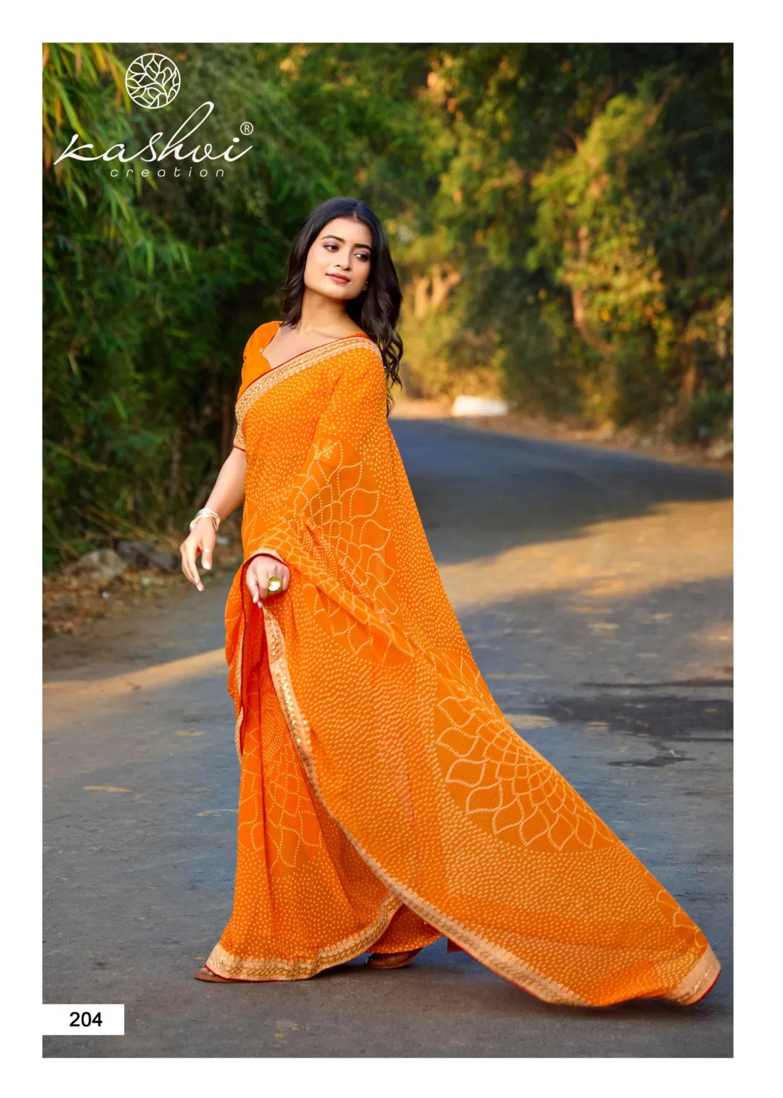 Chuneri Vol 2 By Kashvi Mono Georgette Daily Wear Saree Orders In India