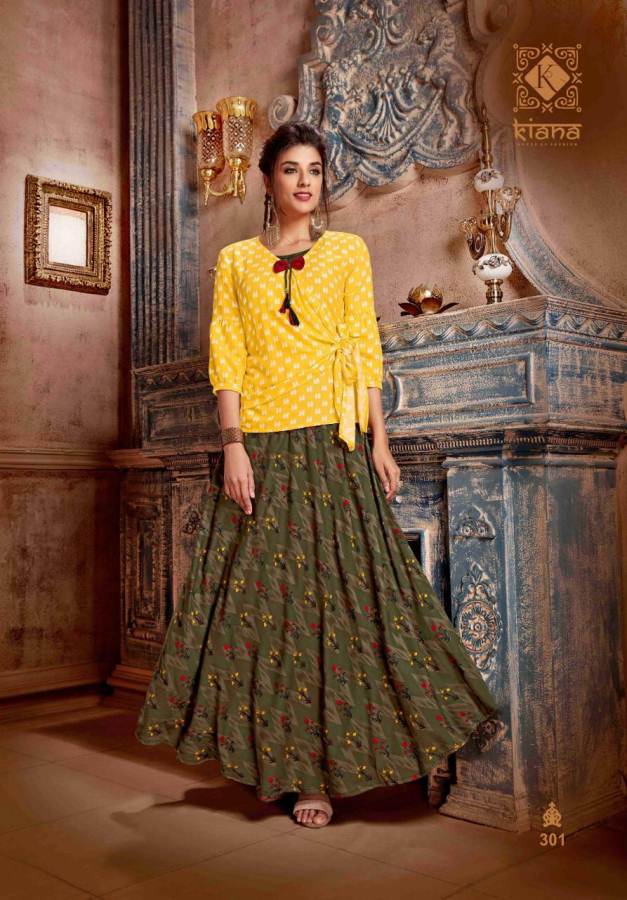 Kiana Vintage 3 Heavy Latest Rayon Festive Wear Designer Kurti Collection