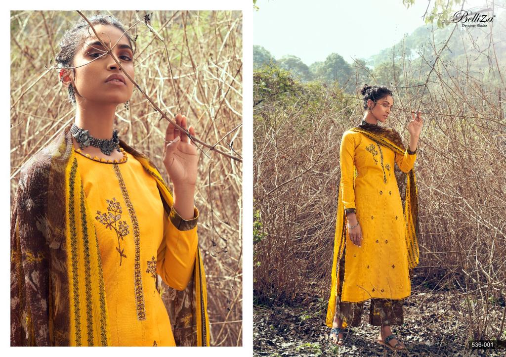 Belliza Nazar E Patiyala 7Latest Fancy Casual Wear Pure Heavy Jam Cotton with Heavy Kashmiri Embroidery work Designer Dress Material
