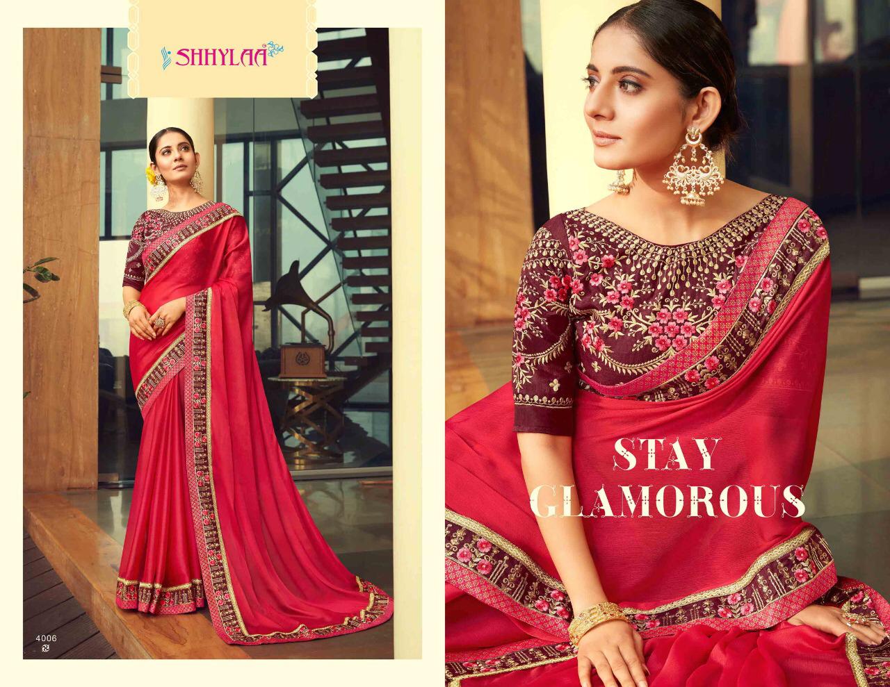 Shhylaa Kesribai Pannalal vol-9 Heavy Blouse And Fancy Fabrics With Embroidery  And Jacquard Laces Latest Fancy Designer Saree Collection 