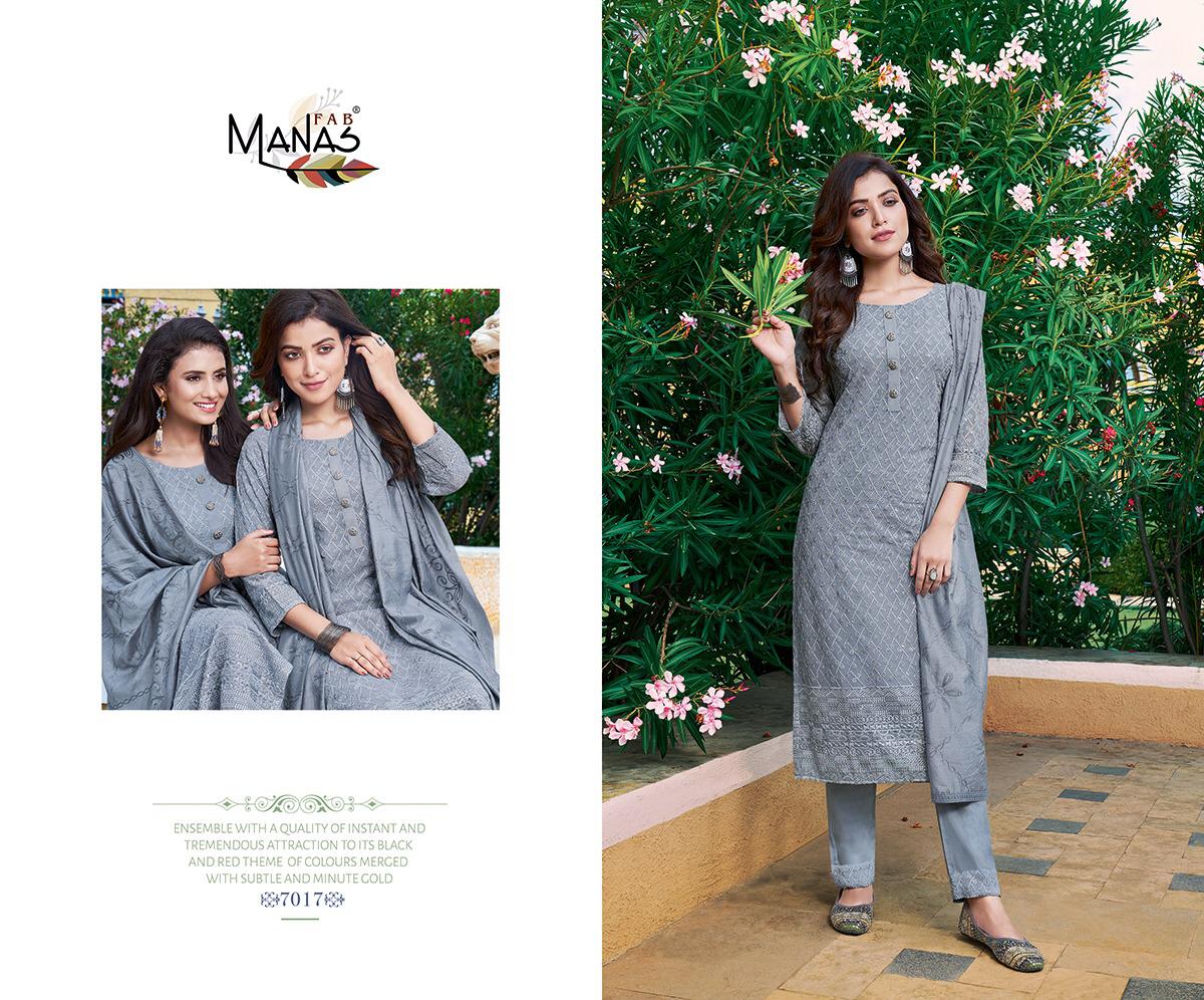 Manas Schiffli 3 Georgette Fancy Festive Wear Ready Made Designer Collection

