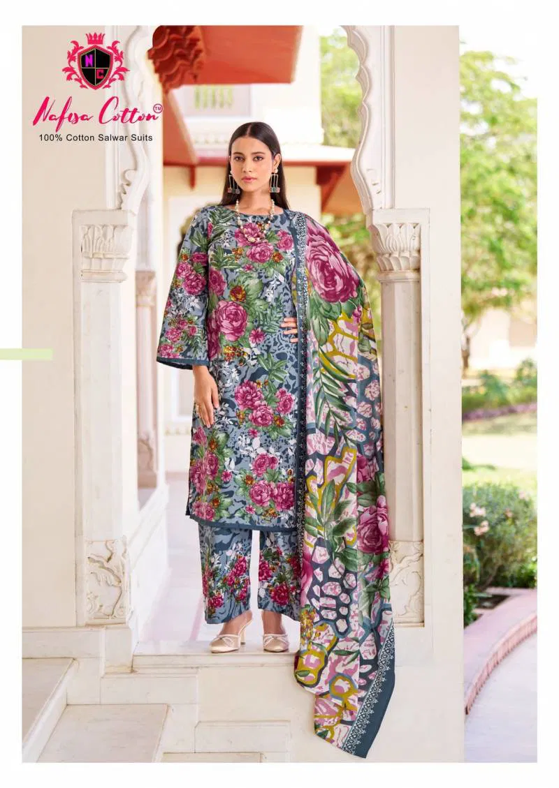 Hoor By Nafisa Soft Cotton Digital Printed Dress Material Exporters In India