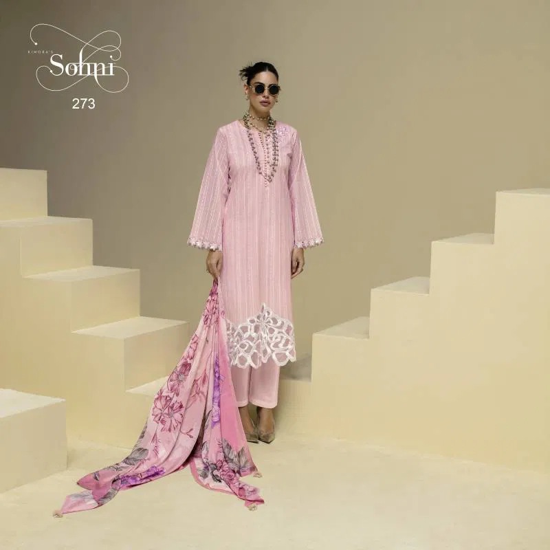 Kimora Heer Sohni Ornet Lawn Cotton Salwar Suits Bulk Orders In India