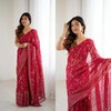 Csn A78 Abhira Georgette Silk Foil Worked Fancy Saree Exporters In India
