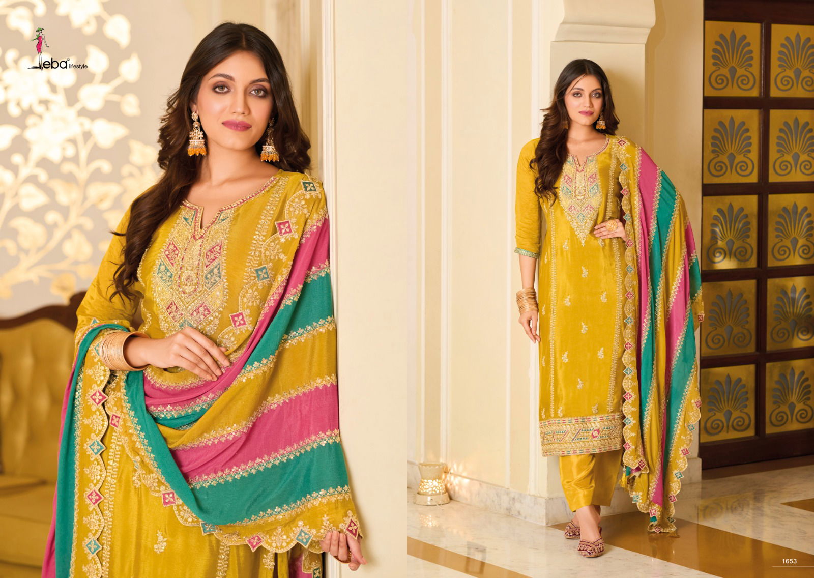 Yasmin By Eba Lifestyle 1653 To 1654 Series Wholesale Readymade Suits Suppliers in Mumbai