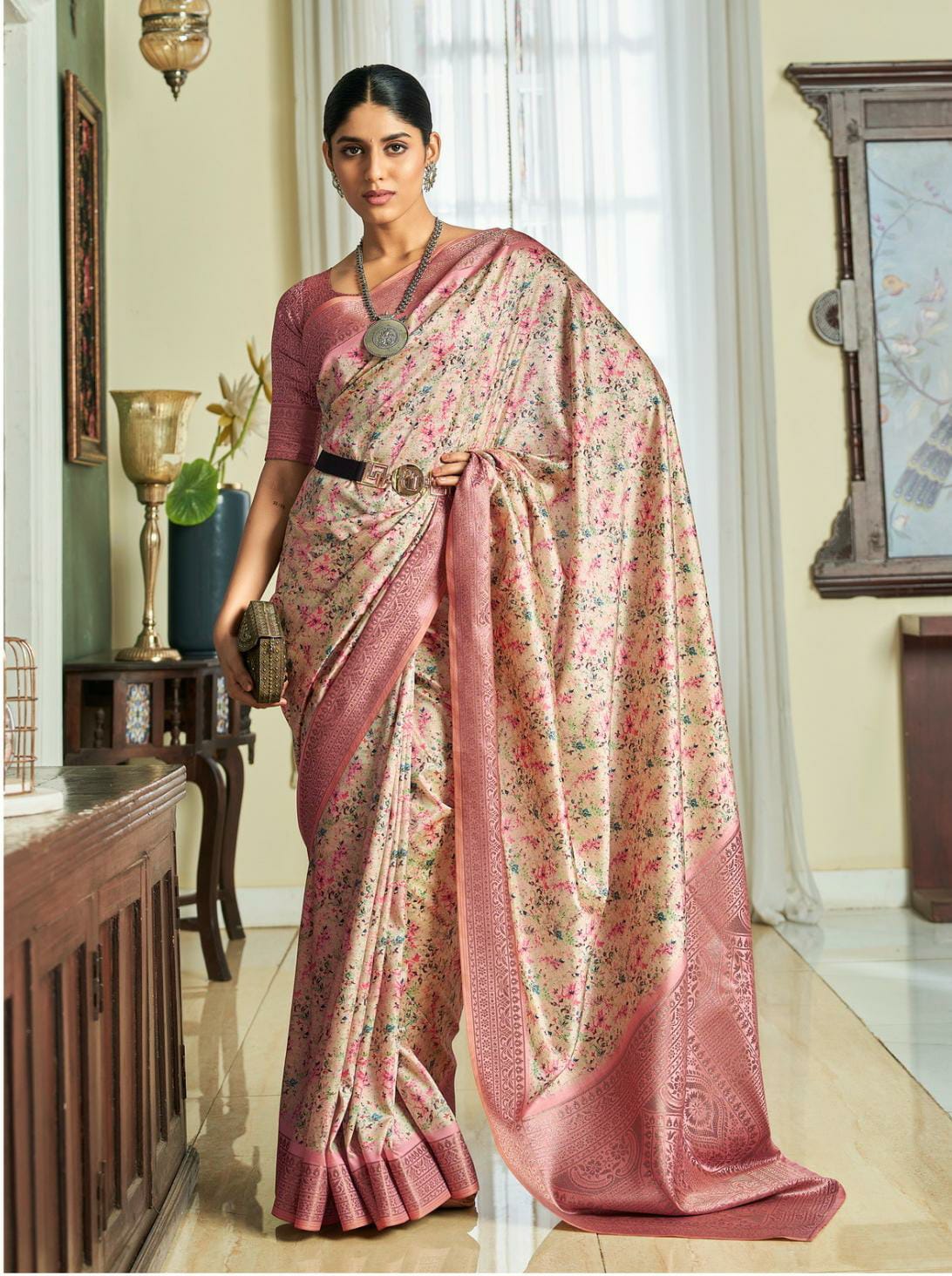 Priya Silk 163001 To 163008 By Rajpath Sattin Silk Saree Wholesale Market In Surat With Price