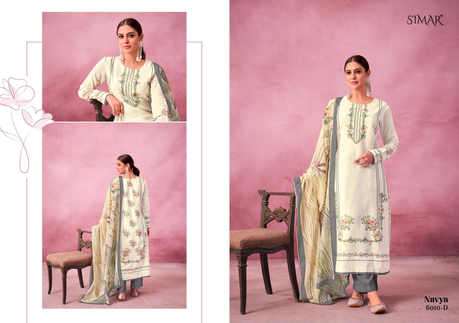 Navya By Glossy Linen Cotton Printed Dress Material Orders In India