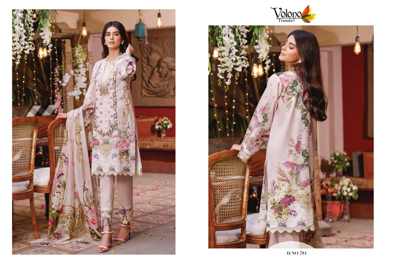 Volono Firdous 11 Latest Fancy Casual Wear Pure Cotton Pakistani Salwar Kameez Collection
