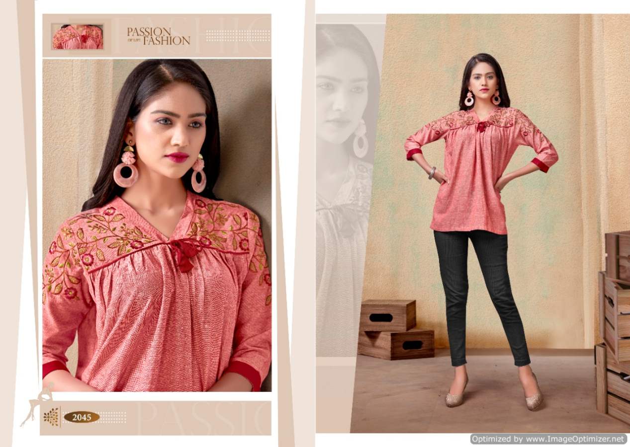 Vardan Nora 1 Latest Designer Party Wear Heavy Rayon Western Ladies Top Collection 