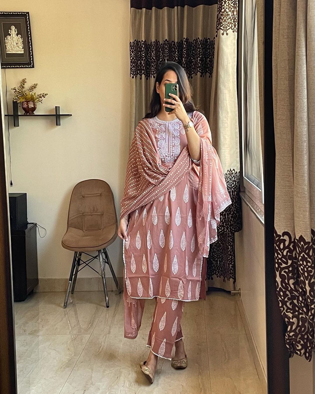 Akshar Printed Pure Cotton Top With Bottom Dupatta Orders In India Suppliers In India