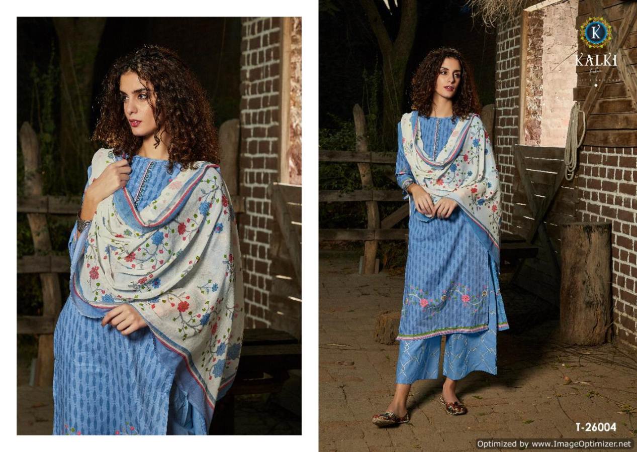Kalki Ready Made Collection Of Kurti Plazzo Pattern Suit Gota Patti Work With Nazneen Dupatta 