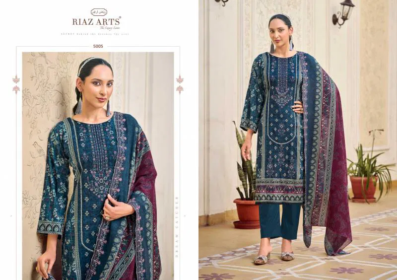 Chevron By Riaz Arts Cotton Lawn Digital Printed Dress Material Suppliers In India