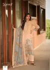Safira By Sanna Hamp Linen Printed Ladies Salwar Suits Wholesale Market In Surat
