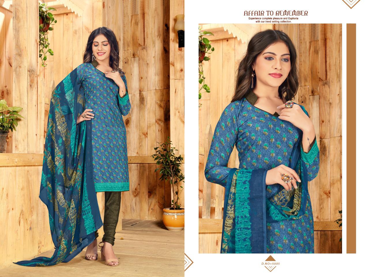 Pankhudi 5 Latest Regular Wear Printed American Crepe Dress Material With Chiffon Dupatta Collection