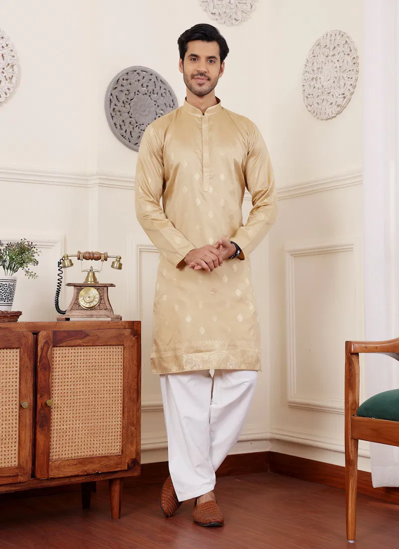 Rw Viscose Jacquard Kurta Pyjama Exporters In India