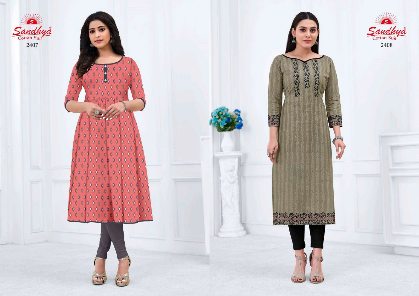 Sandhya Kalakruti 24 Fancy Ethnic Wear Printed Designer Kurti Collection