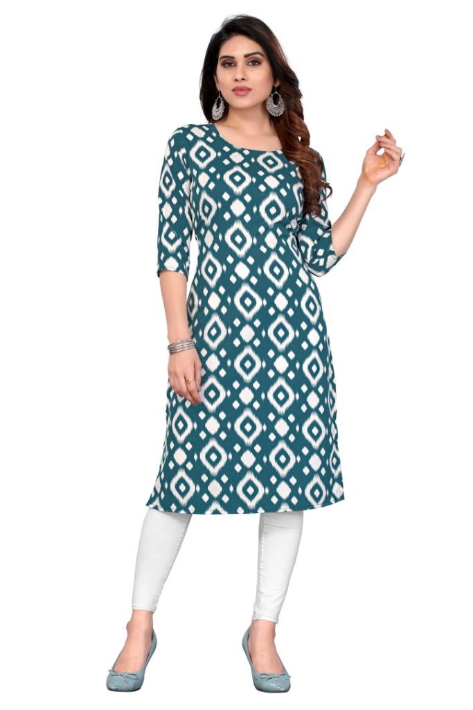 D 31 Daily Wear Crepe Printed  Kurtis Catalog

