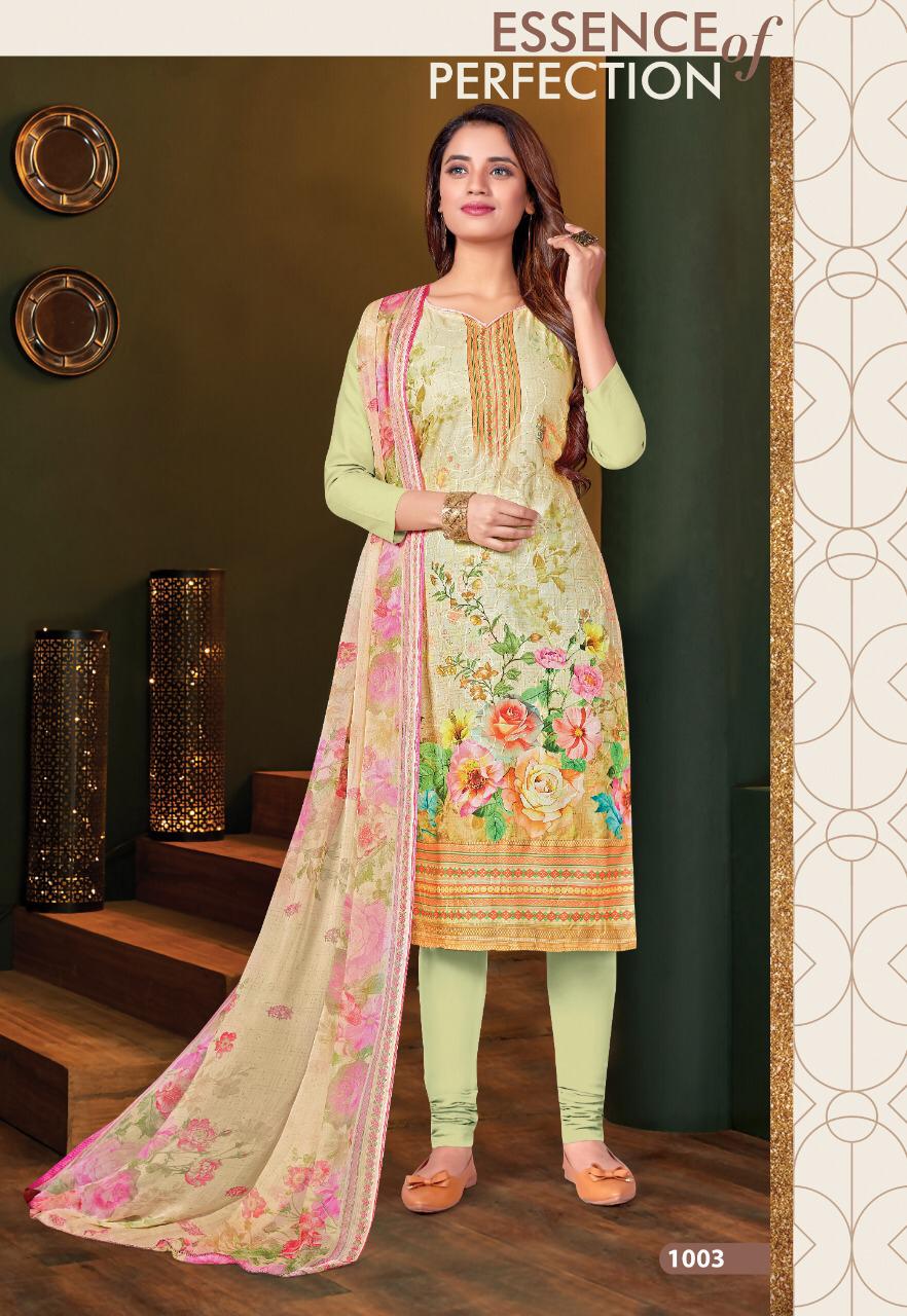 Gori Pallavi Latest Full Heavy Digital Print With Full Jal Work on Front With Digital Lace Full Length Dress Material Collection 