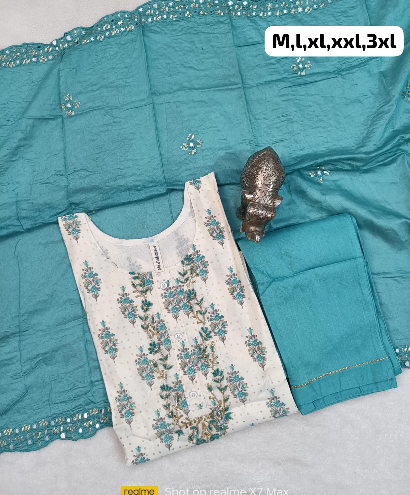 Virat Hand Work Masleen Kurti With Bottom Dupatta Catalog
