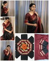Black Colour Soft Silk 5077 Lichi Soft Silk Rich Pallu Casual Wear Saree Wholesalers In Delhi