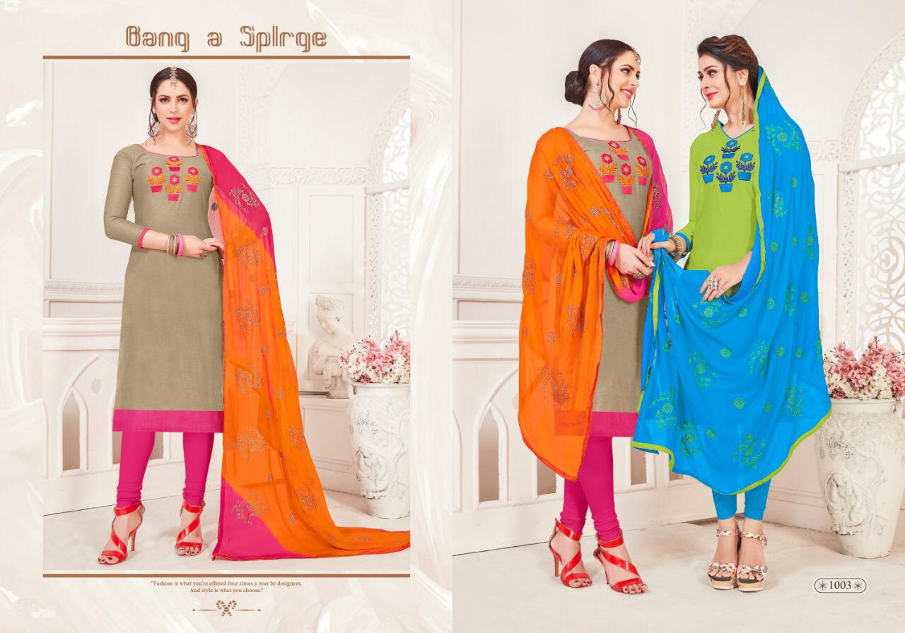 Lollipop Latest Modal Silk Embroidery Work Dress Material Collection Nazmeen Embroidery Work Dupatta 