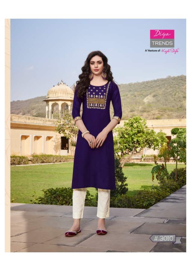 Casual Dairy 3 New Design Ethnic Wear Rayon Embroidery Kurti Collection
