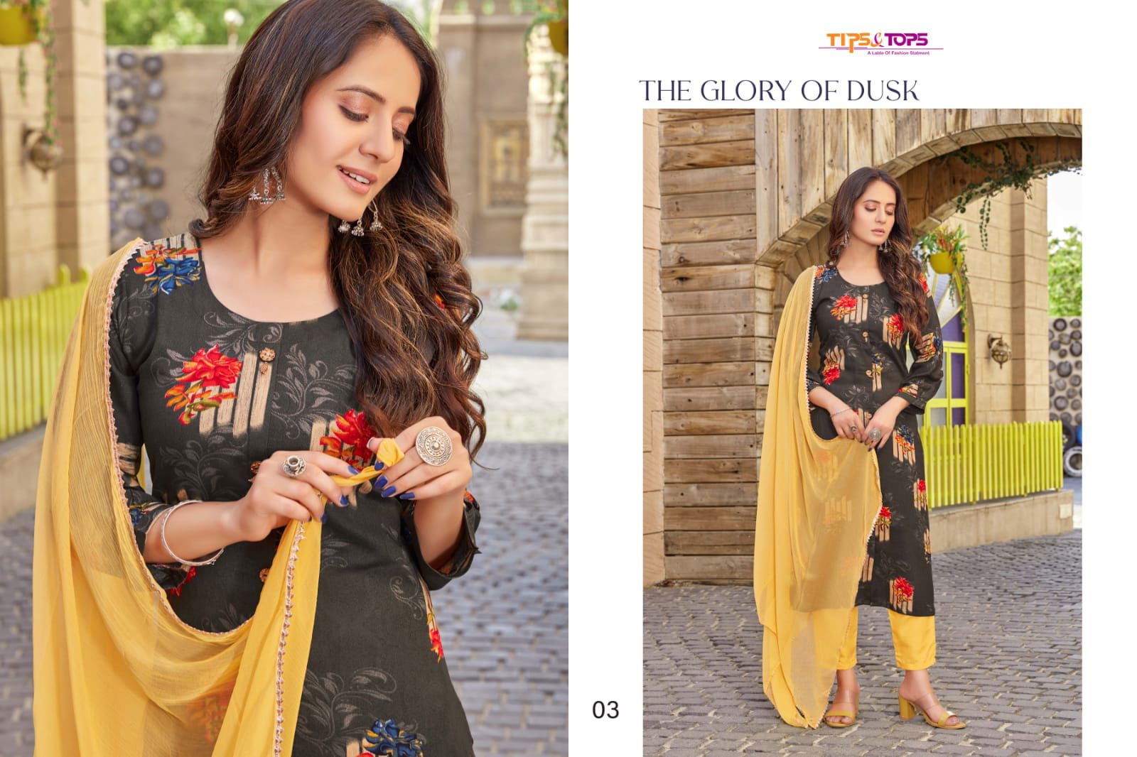 Tips Tops Melody 1 Festive Wear Rayon Printed Designer  Ready Made Collection
