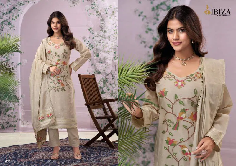Ibiza Medora Moga Silk Jacquard Salwar Kameez Wholesale Suppliers In Mumbai
