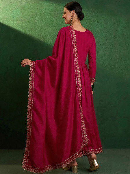 Simran 1 Embroidered Fancy Kurti Bottom With Dupatta Wholesale Market