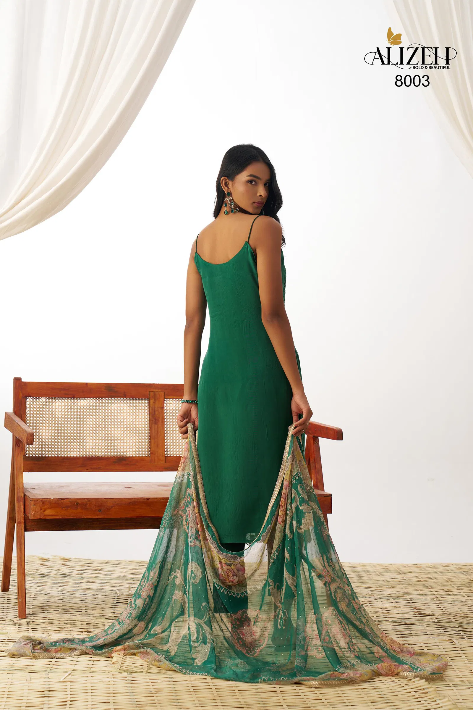 Swara By Alizeh Organza Designer Kurti With Bottom Dupatta Suppliers In India