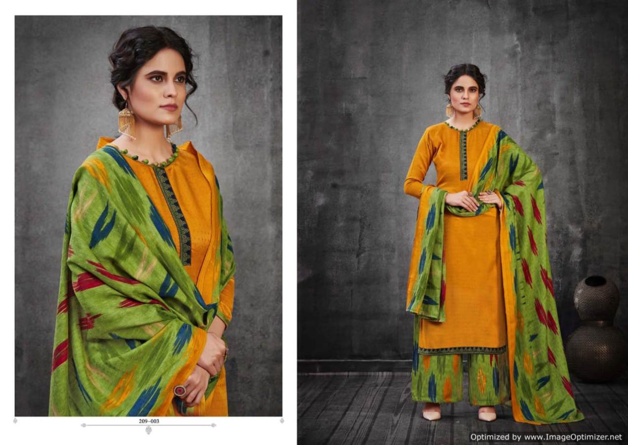 Zulfat Patiala Dreams Exclusive Pure Pashmina Print with Premium Elegantly Stitched Kashmiri Tie and Lace Dress Material Collection 
