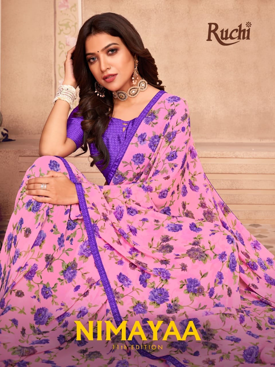 Ruchi Nimayaa 11th Edition Casual Daily Wear Georgette Printed Saree Collection