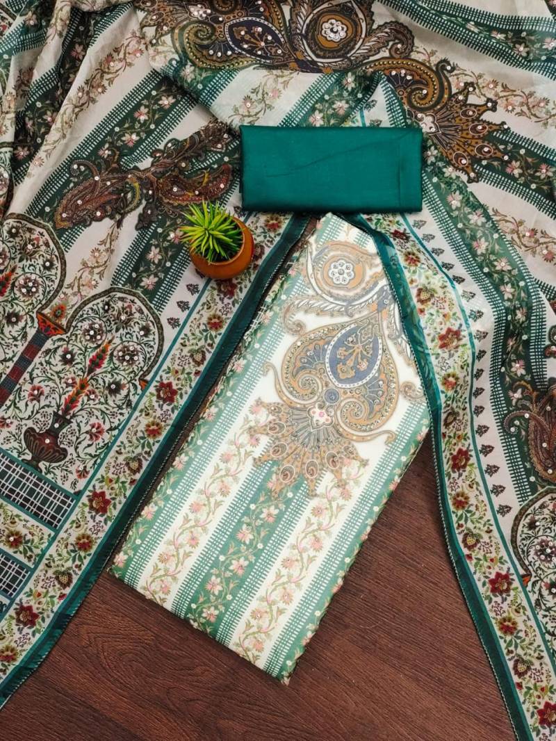 Color Set 9078 Beautiful Organza Printed Dress Material Online Wholesale