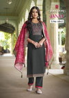 Janvi By Rangoon 4841 To 4844 Embroidery Designer Readymade Suits