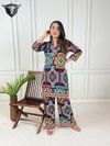 Naisha K 231 Rayon Discharge Printed Cor Ord Set Bulk Orders In India