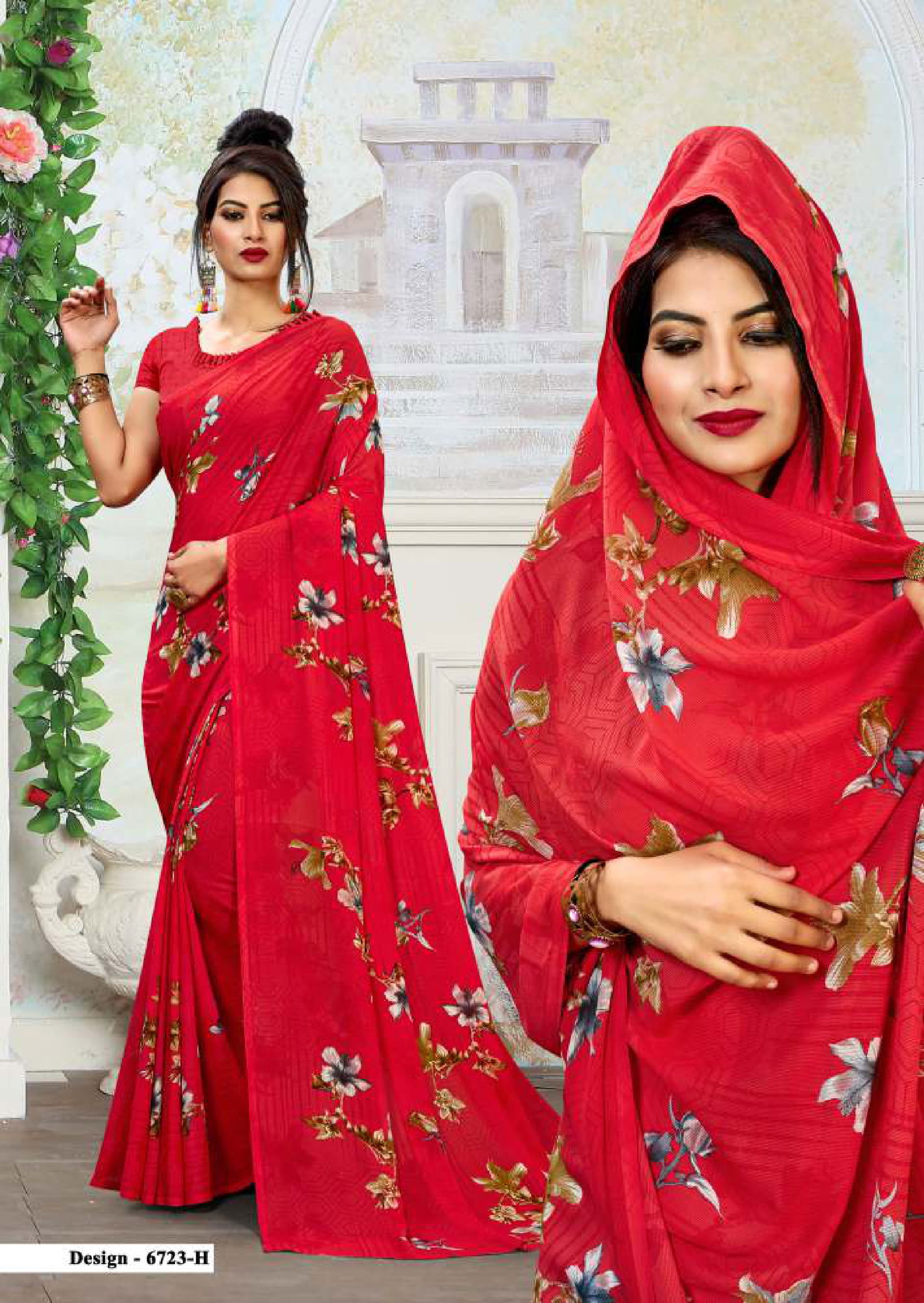 Pankhuri Plus 25 Latest fancy Heavy Rennial Regular Wear Printed Saree Collection
